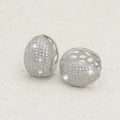 Hip Hop Pave Luxury Ear Cuff Earrings With Trendy Hollow Design Fashion Statement Ear Jewelry view 2