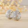 Hip Hop Pave Luxury Ear Cuff Earrings With Trendy Hollow Design Fashion Statement Ear Jewelry view 1