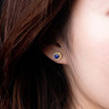 Royal Vintage Queen Style Stud Earrings Twisted Trim Small Elegant Women's Ear Jewelry view 3