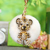 Tiger White-Pom