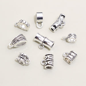 20pcs/Pack Antique Silver Alloy Three-Way Spacer Beads For DIY Bracelet Necklace Pendant Connectors