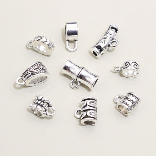 20pcs/Pack Antique Silver Alloy Three-Way Spacer Beads For DIY Bracelet Necklace Pendant Connectors