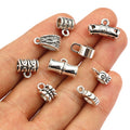 20pcs/Pack Antique Silver Alloy Three-Way Spacer Beads For DIY Bracelet Necklace Pendant Connectors view 5