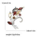 Alloy Rhinestone Bouquet Brooch Pin For Dresses And Suits – As Shown view 4