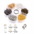 DIY Jewelry Findings Kit With Jump Rings Ear Hooks Ear Backs Lobster Clasps For Earrings Bracelets view 4