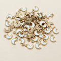 8x5mm Enamel Moon Charm Pendants For DIY Bracelet Necklace Jewelry Accessories view 3