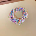 Bohemian Layered Glass Beaded Bracelet Seven Piece Geometric Round Line Jewelry view 4