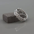 Simple Metal Wrap Hollow Woven Index Finger Ring European Style Fashion Jewelry view 3