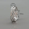 Simple Metal Wrap Hollow Woven Index Finger Ring European Style Fashion Jewelry view 4