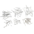 Stainless Steel Round Bar Connectors With Double Holes For DIY Hair Stick Earrings view 3