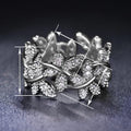 Korean Floral Ring With Butterfly Leaf Branch Vine Design, Fashion Open Finger Jewelry view 4