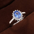 European Style Oval Statement Ring, Royal Elegant Daily Fashion Women's Finger Jewelry view 2