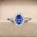 European Style Oval Statement Ring, Royal Elegant Daily Fashion Women's Finger Jewelry view 3