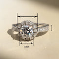 Light Luxury Sunflower Snowflake Ring, Niche Design Fashion Fairy Style Versatile Finger Ring view 4