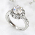 Light Luxury Sunflower Snowflake Ring, Niche Design Fashion Fairy Style Versatile Finger Ring view 3