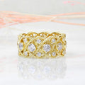 New Chinese Style Vintage Hollow Woven Ring, Italian Palace Style Women's Finger Jewelry view 6
