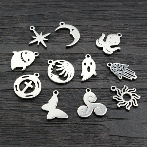 Gold Zinc Alloy Charm Pendant No.054180 for DIY Necklace Bracelet Jewelry Making
