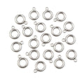 14x11mm Stainless Steel Small Connector Ring With Loop, 6.5-7mm Inner Hole, 2mm Thick, 0.9g view 5