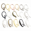 10pcs/Pack Assorted Copper Plated Earring Hooks For DIY Earrings Jewelry Making Accessories, 10g view 1