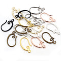 10pcs/Pack Assorted Copper Plated Earring Hooks For DIY Earrings Jewelry Making Accessories, 10g view 3