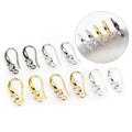 Copper Plated Zircon Inlaid Earring Hooks 18x8mm For DIY Jewelry Findings 1g Earrings view 1