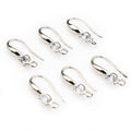 Copper Plated Zircon Inlaid Earring Hooks 18x8mm For DIY Jewelry Findings 1g Earrings view 3