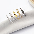 Copper Plated Zircon Inlaid Earring Hooks 18x8mm For DIY Jewelry Findings 1g Earrings view 2