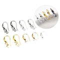 Copper Plated Zircon Inlaid Earring Hooks 18x8mm For DIY Jewelry Findings 1g Earrings view 5
