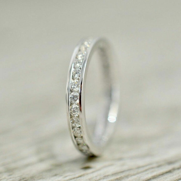 Minimalist Starry Pave Rhinestone Ring, Korean Japanese Style Everyday Jewelry