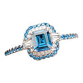 Fashion Luxury Geometric Quadrilateral Ring, European American Style Direct Finger Jewelry view 5