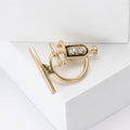 Alloy Rhinestone Microscope Brooch For Creative Medical Clothing Decoration view 3