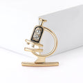 Alloy Rhinestone Microscope Brooch For Creative Medical Clothing Decoration view 2