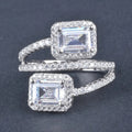 Korean Japanese Fashion Geometric Multi Layer Ring Light Luxury Designer Jewelry For Women view 1