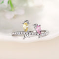 Colorful Bird Ring, Korean Style Cute Swallow Finger Ring Jewelry For Mother's Day Gift view 1