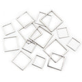 Stainless Steel Small Square Charm Pendants For DIY Earrings Bracelets Jewelry Accessories, 0.3g view 4