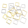 Stainless Steel Small Square Charm Pendants For DIY Earrings Bracelets Jewelry Accessories, 0.3g view 5