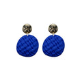 Colorful Geometric Acrylic Disc Irregular Oval Hollow Square Alloy Metal Drop Statement Earrings view 5