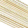 Gold Plated Stainless Steel Chains In Multiple Styles For DIY Bracelets Necklaces view 5