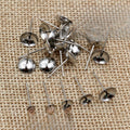 100pcs Stainless Steel Cup Stud Pins Cross Bowl Pearl Earring Posts Convex Cup Pins Earrings view 4