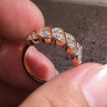 Hip Hop Full Rhinestone Sparkling Wide Band Ring Luxury Shiny Statement Finger Jewelry view 5