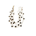 Premium Multilayer Colorful Zircon Geometric Round Line Collarbone Necklace For Women view 5