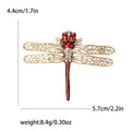 Alloy Enamel Dragonfly Brooch Pin For Women's Suits And Coats view 4