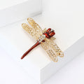 Alloy Enamel Dragonfly Brooch Pin For Women's Suits And Coats view 3