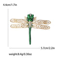 Alloy Enamel Dragonfly Brooch Pin For Women's Suits And Coats view 6