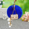 Royal-Blue Handbag-Pom