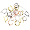 Electroplated Pure Copper Ear Hooks For DIY Earrings Handmade Jewelry Accessory Materials view 5