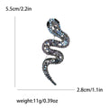 Alloy Rhinestone Hollow Snake Brooch Pin For Womens Fashion Apparel view 6