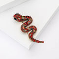 Alloy Rhinestone Hollow Snake Brooch Pin For Womens Fashion Apparel view 3