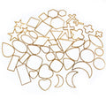 Vacuum Gold Color Stainless Steel Small Geometric Pendants For DIY Earrings Bracelet Jewelry 0.5g view 4