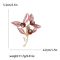 Alloy Enamel Branch Wild Berry Brooch For Women's Apparel view 6